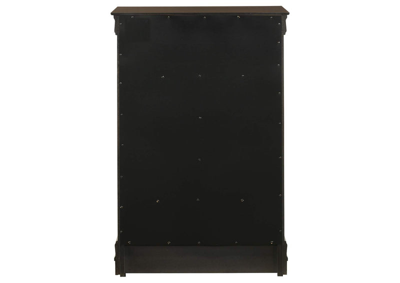 202415 Louis Philippe 5-drawer Bedroom Chest Cappuccino
