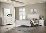 202441F-S4 Louis Philippe 4-piece Full Bedroom Set White