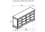 202441F-S4 Louis Philippe 4-piece Full Bedroom Set White