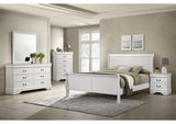 202441F-S5 Louis Philippe 5-piece Full Bedroom Set White