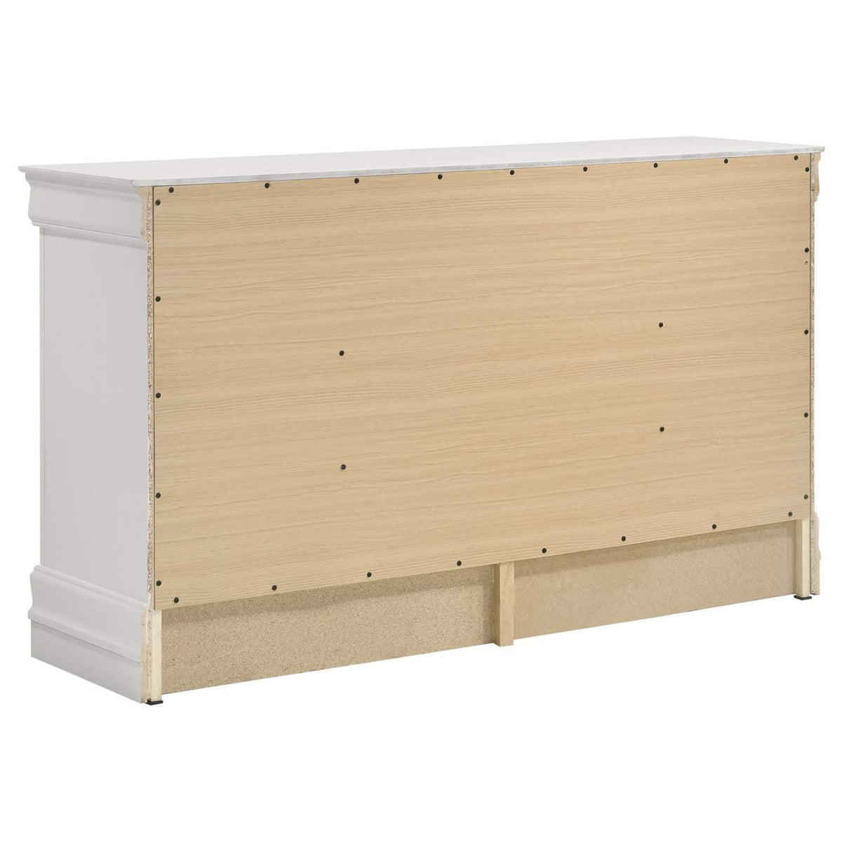 202441KE-S4 Louis Philippe 4-piece Eastern King Bedroom Set White