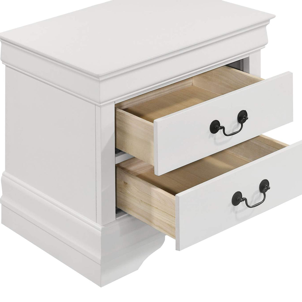 202441KE-S4 Louis Philippe 4-piece Eastern King Bedroom Set White