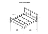 202441KE-S4 Louis Philippe 4-piece Eastern King Bedroom Set White