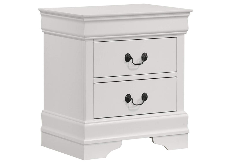 202441KE-S5 Louis Philippe 5-piece Eastern King Bedroom Set White
