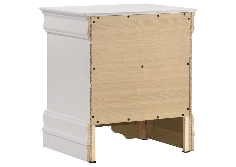 202441KE-S5 Louis Philippe 5-piece Eastern King Bedroom Set White