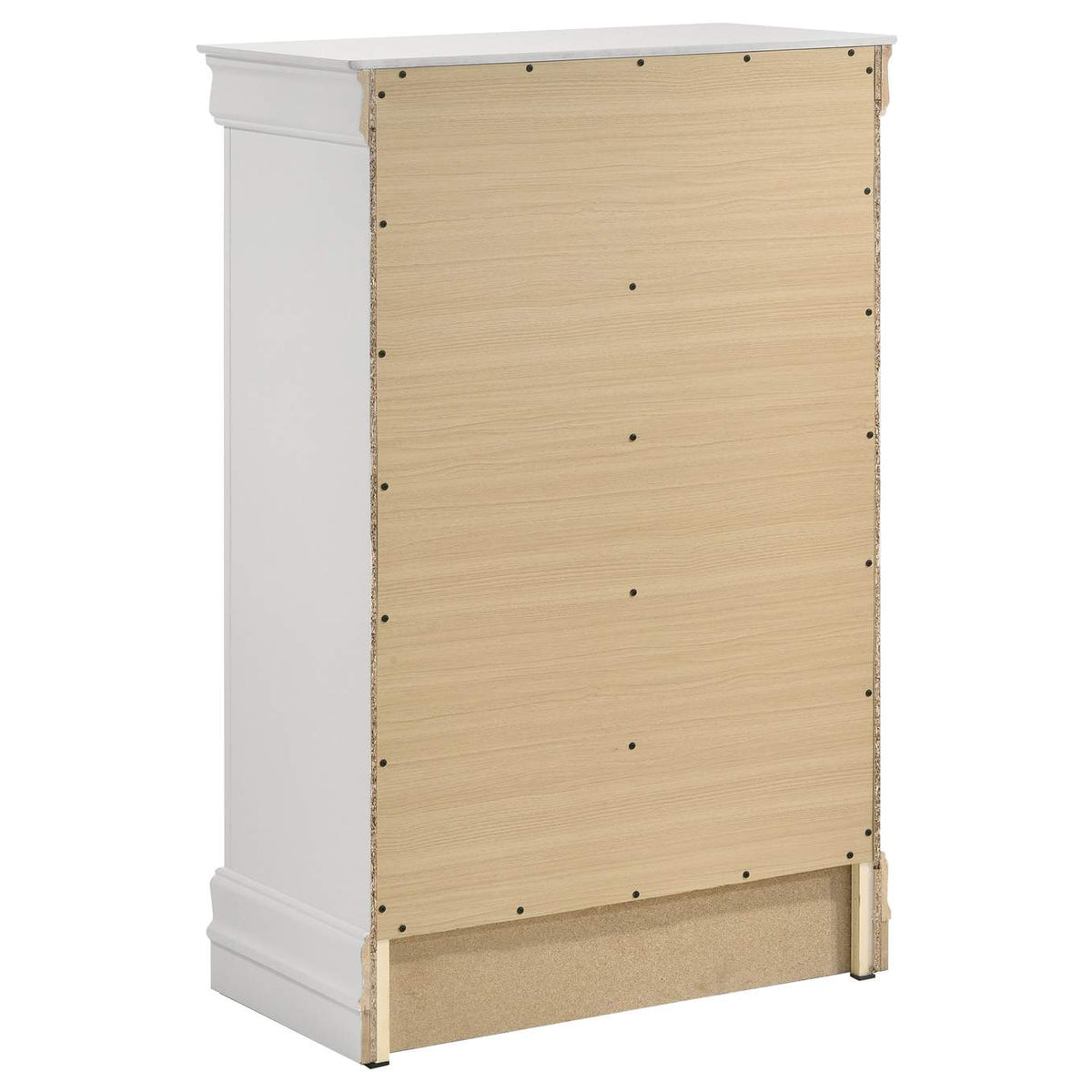 202441KE-S5 Louis Philippe 5-piece Eastern King Bedroom Set White