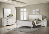 202441Q-S4 Louis Philippe 4-piece Queen Bedroom Set White