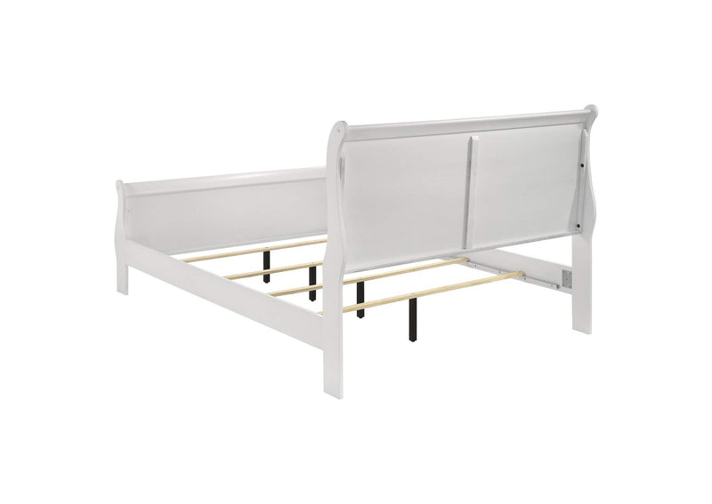 202441Q-S4 Louis Philippe 4-piece Queen Bedroom Set White