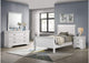 202441T-S4 Louis Philippe 4-piece Twin Bedroom Set White
