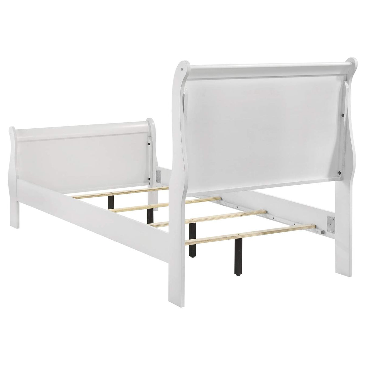202441T-S4 Louis Philippe 4-piece Twin Bedroom Set White