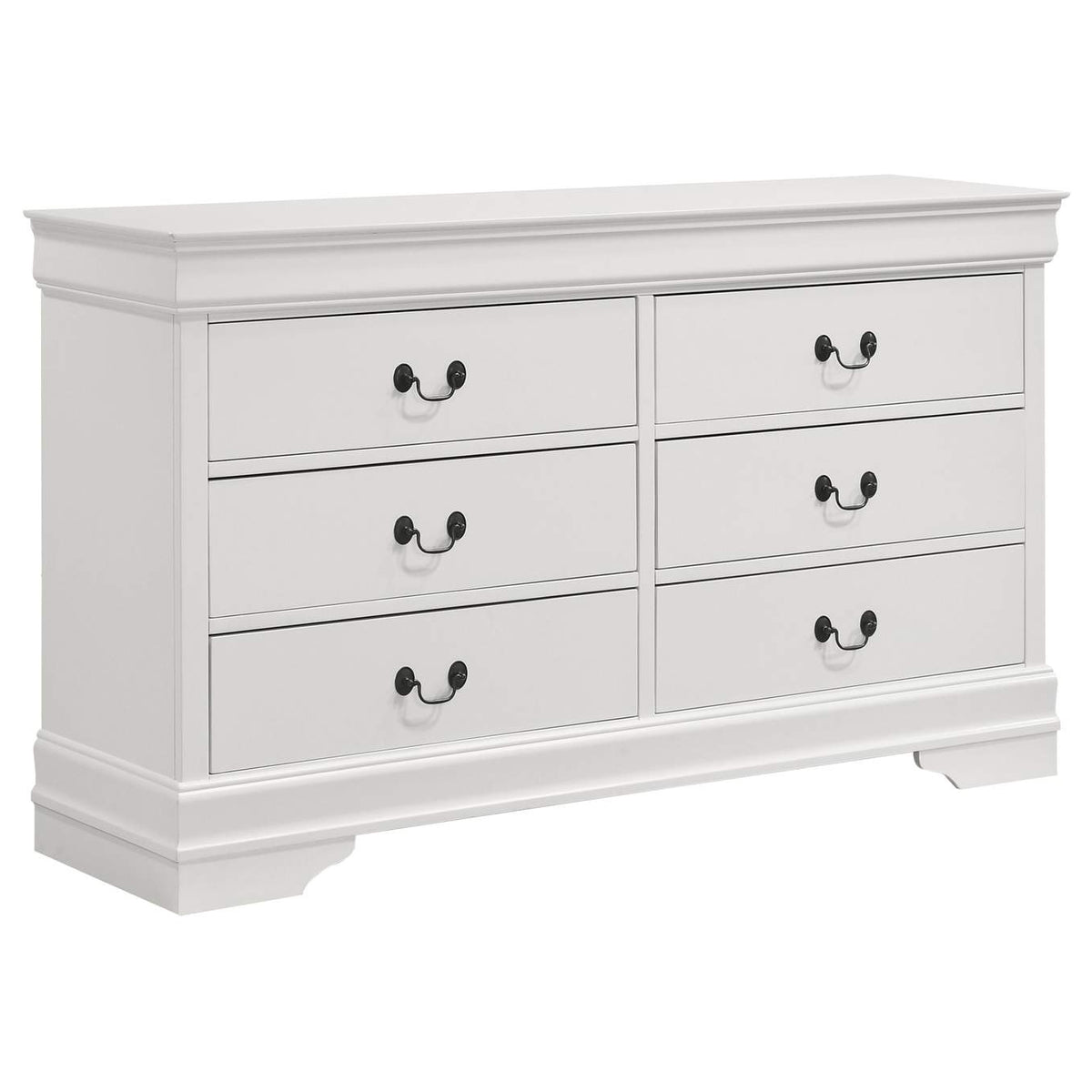 202441T-S5 Louis Philippe 5-piece Twin Bedroom Set White
