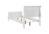 202441T Louis Philippe 47-inch Twin Sleigh Panel Bed White