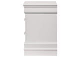202442 Louis Philippe 2-drawer Nightstand Bedside Table White
