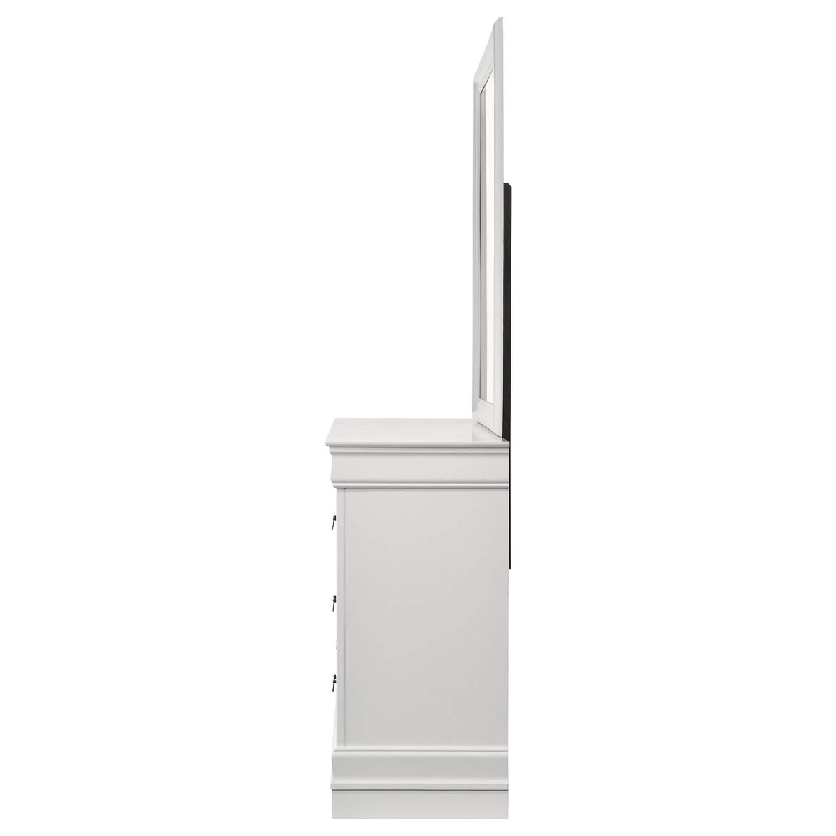 202443M Louis Philippe 6-drawer Dresser and Mirror White