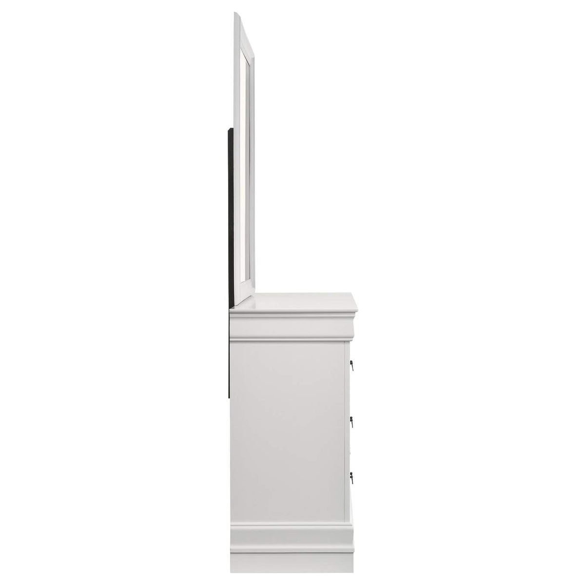 202443M Louis Philippe 6-drawer Dresser and Mirror White