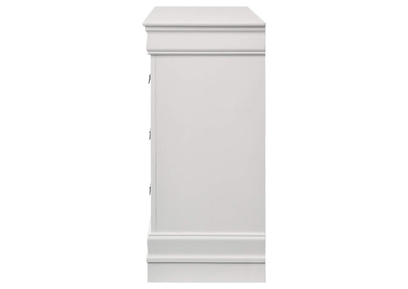 202443 Louis Philippe 6-drawer Dresser White