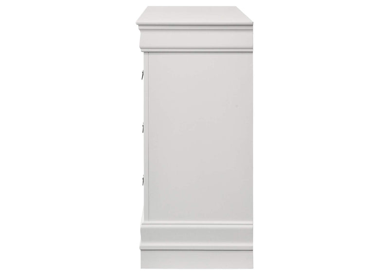 202443 Louis Philippe 6-drawer Dresser White