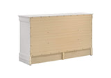 202443 Louis Philippe 6-drawer Dresser White