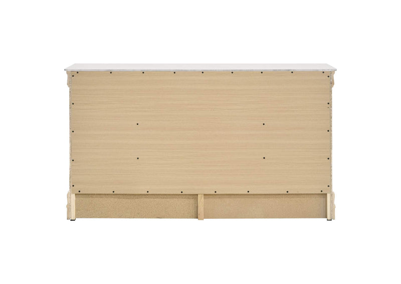 202443 Louis Philippe 6-drawer Dresser White