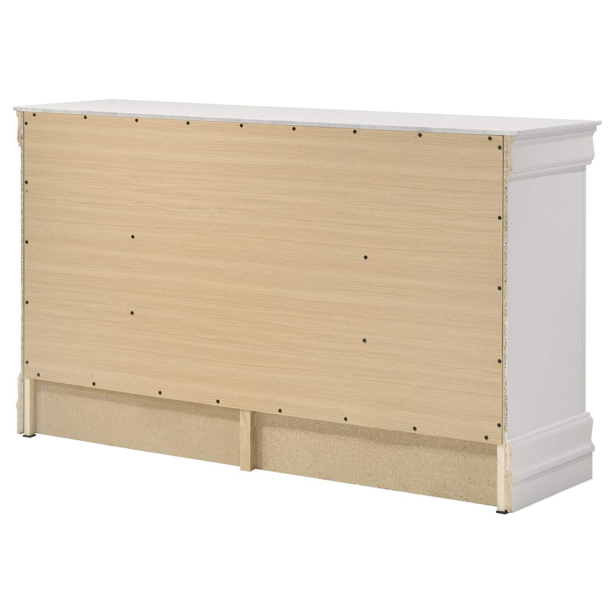 202443 Louis Philippe 6-drawer Dresser White