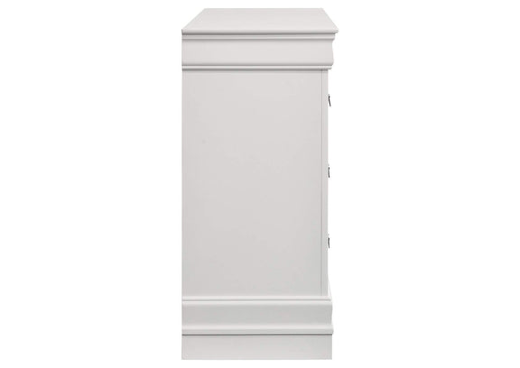 202443 Louis Philippe 6-drawer Dresser White