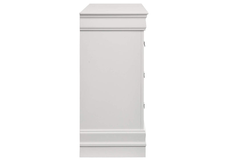 202443 Louis Philippe 6-drawer Dresser White