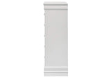 202445 Louis Philippe 5-drawer Bedroom Chest White
