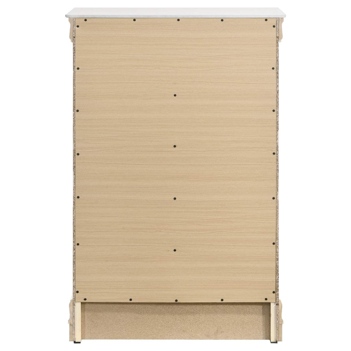 202445 Louis Philippe 5-drawer Bedroom Chest White