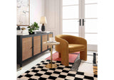 TOV-S44183 Marla Cognac Velvet Accent Chair