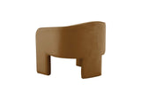 TOV-S44183 Marla Cognac Velvet Accent Chair