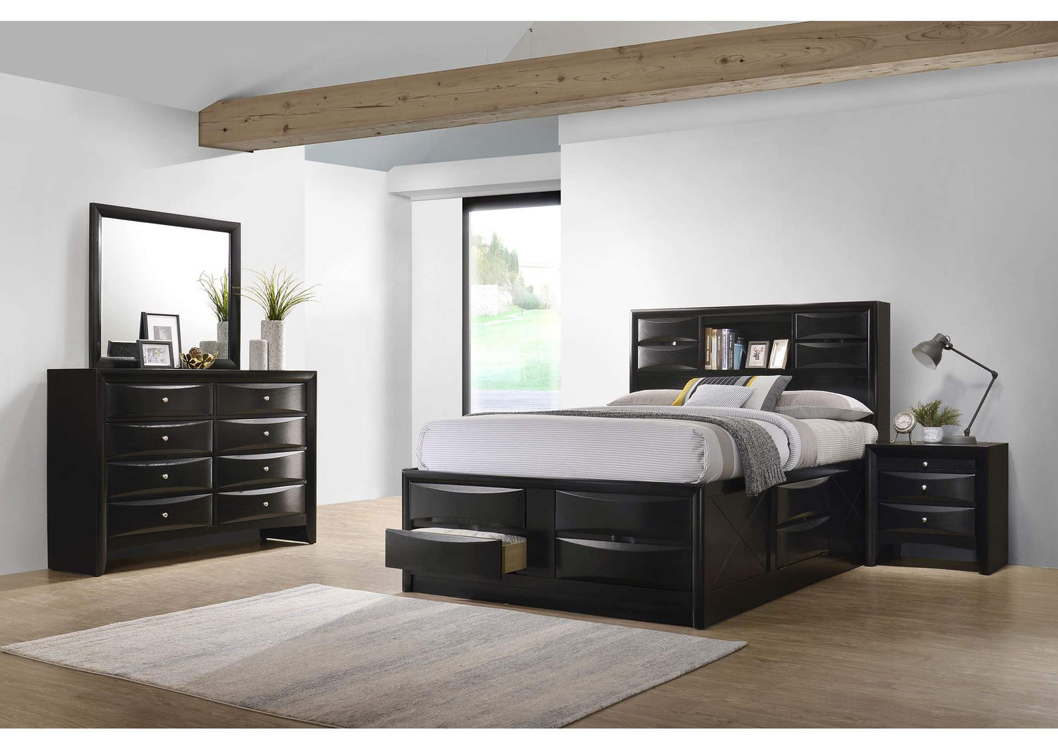 Briana 4-piece Queen Bedroom Set Black