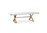 TOV-G5496 Adeline White Lacquer Dining Table