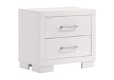 202990KE-S4 Jessica 4-piece Eastern King LED Bedroom Set Snow White