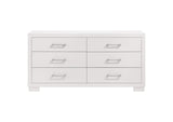 202990KE-S5P Jessica 5-piece Eastern King LED Bedroom Set Snow White