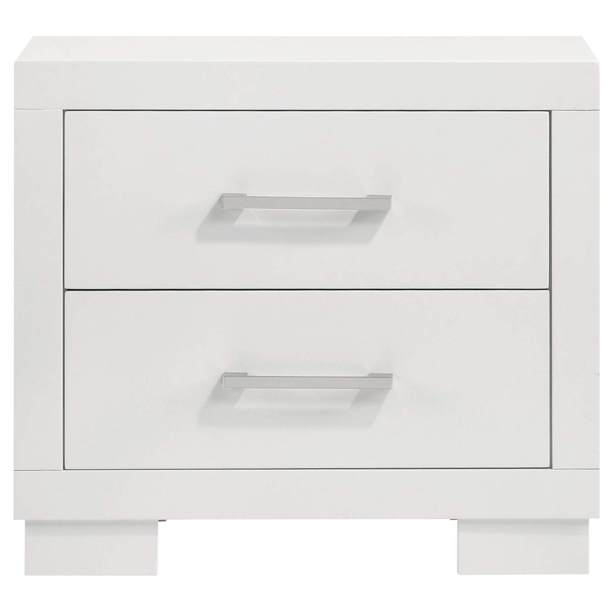 202992 Jessica 2-drawer Nightstand Snow White