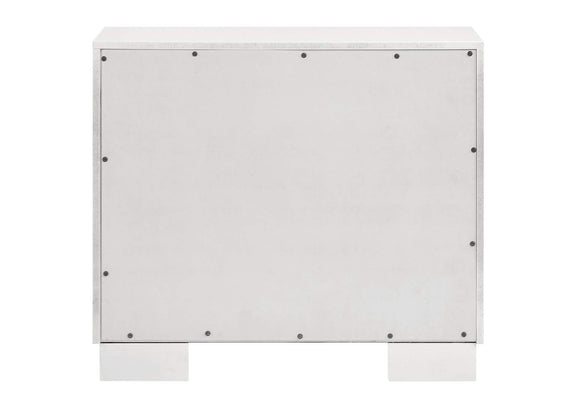 202992 Jessica 2-drawer Nightstand Snow White