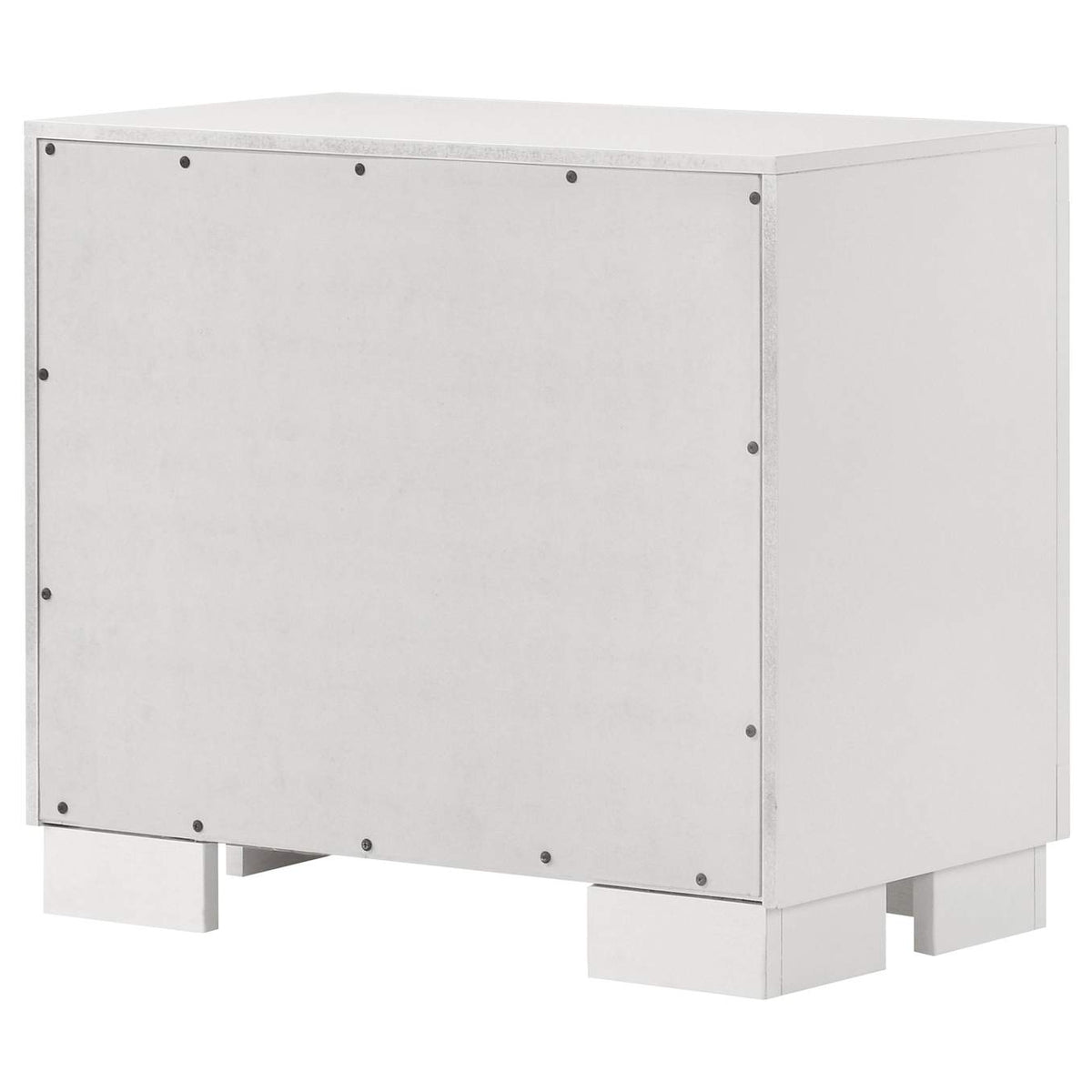 202992 Jessica 2-drawer Nightstand Snow White