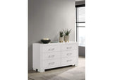 202993 Jessica 6-drawer Dresser Snow White