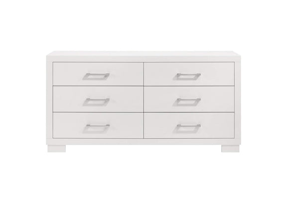 202993 Jessica 6-drawer Dresser Snow White
