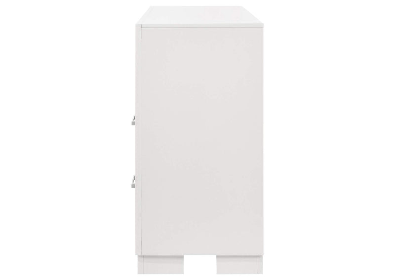 202993 Jessica 6-drawer Dresser Snow White