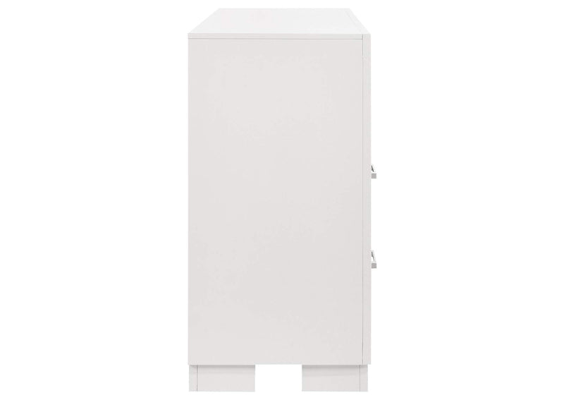 202993 Jessica 6-drawer Dresser Snow White