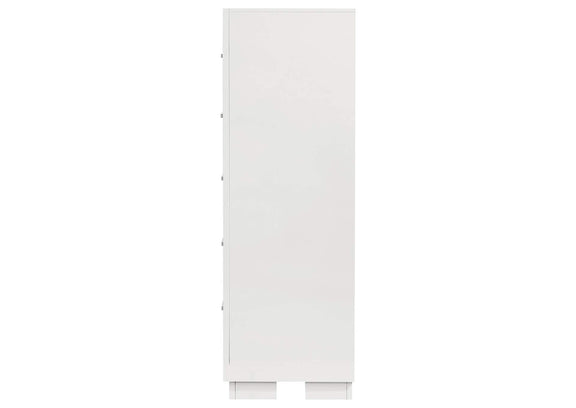 202995 Jessica 5-drawer Bedroom Chest Snow White