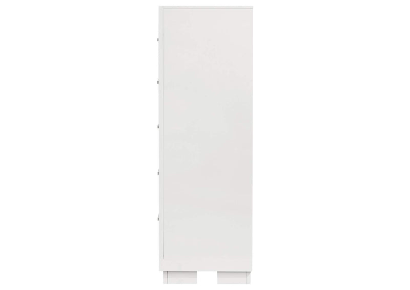 202995 Jessica 5-drawer Bedroom Chest Snow White