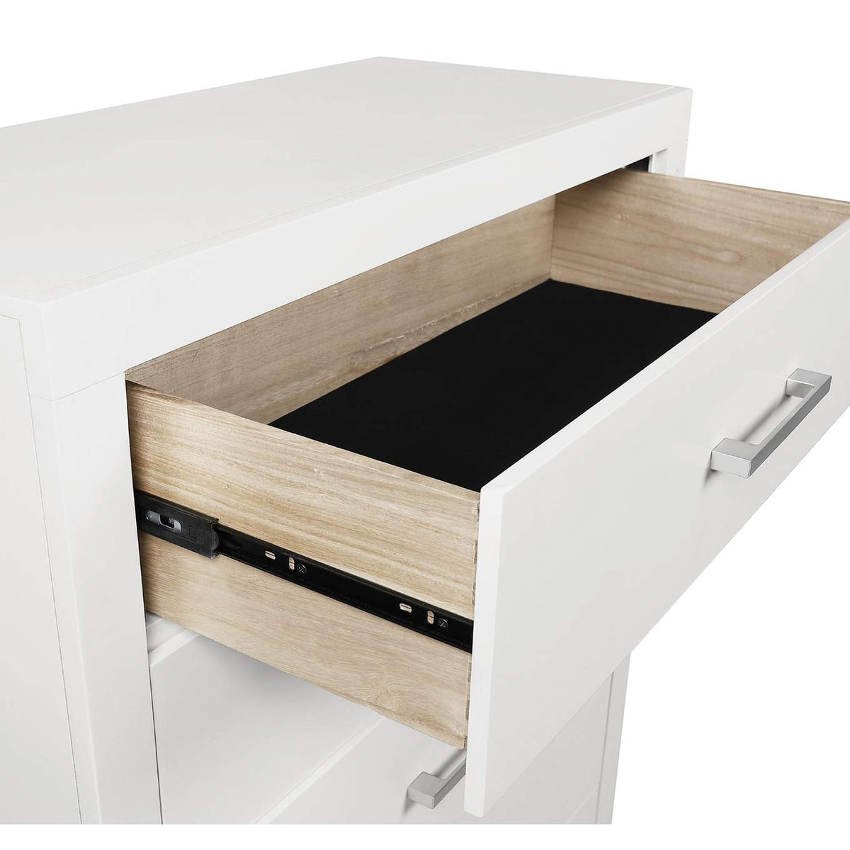 202995 Jessica 5-drawer Bedroom Chest Snow White