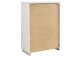 203500F-S5L Felicity 5-piece Full Bedroom Set White High Gloss