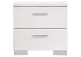 203500KW-S4L Felicity 4-piece California King Bedroom Set White Gloss