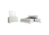 203500KW-S4 Felicity 4-piece California King Bedroom Set White Gloss