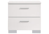 203500Q-S4L Felicity 4-piece Queen Bedroom Set White High Gloss