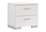 203500Q-S4 Felicity 4-piece Queen Bedroom Set White High Gloss
