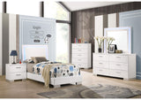 Felicity 4-piece Twin Bedroom Set White High Gloss